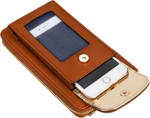 Miniatura 3 de Crossbody - Monedero para teléfono celular para mujer, monedero con soporte de muñeca para teléfono
