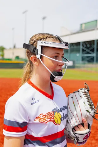 Miniatura 6 de RIP-IT Defense Pro Máscara para jardinero de béisbol, con tecnología Blackout.