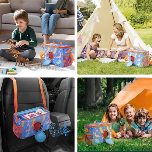Miniatura 6 de Estuche Portátil para Tonies - Compatible con Toniebox Juego de Inicio, Figuras de Tonies, Estación de Carga, Auriculares - Bolso de Viaje