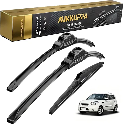 Miniatura 21 de MIKKUPPA Juego de 3 limpiaparabrisas de 22+21+12 pulgadas - Reemplazo para Dodge Durango 2011-2023, Jeep Grand Cherokee 2011-2013 - Limpiaparabrisas