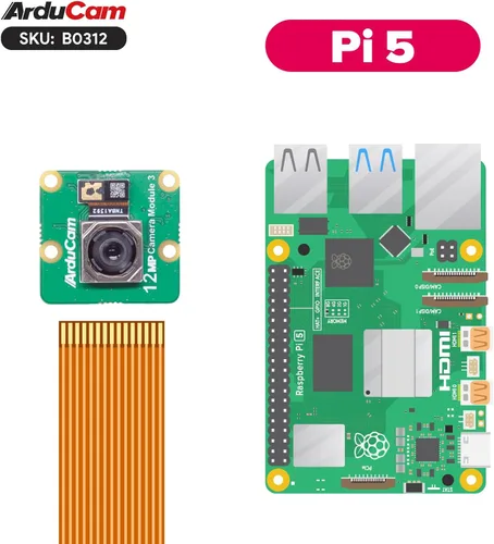 Miniatura 7 de Arducam para Raspberry Pi Módulo de cámara 3, 12MP IMX708 75°(D) Autofoco Cámara Pi V3, Cable FFC de 15-22 pines
