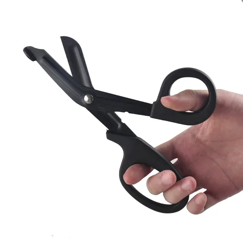 Miniatura 5 de SURGICAL ONLINE Tactical Black - Juego de 2 tijeras de primera respuesta EMT negras de 7.5 pulgadas + luz negra para bolígrafo, ideal para todo tipo