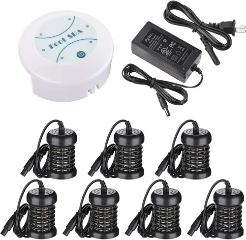 AW Kit de matriz de limpieza iónica para baño de pies, paquete de 6 matrices redondas para desintoxicación iónica, baño de pies, spa, limpieza,