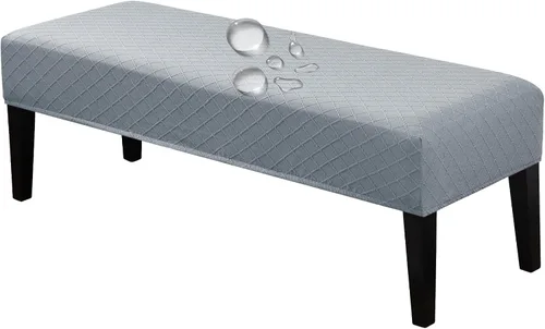 Miniatura 15 de Lebaley Funda Impermeable para Banco de Comedor Elástica Rectangular Protector de Asiento de Banco Funda Deslizable Extraíble Lavable Fundas