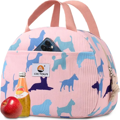 Miniatura 7 de CaCTOUR Lonchera para Niños, 2 Paquetes Bolsa de Almuerzo Aislada para Niñas y Niños, Bolsa Suave Mini Enfriador Regreso a la Escuela Bolsa