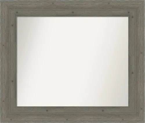Miniatura 83 de Amanti Art Espejo de baño gris para sobre el fregadero, 27 x 27 pulgadas, espejo de tocador cuadrado gris, marco de madera rústica de campo medio