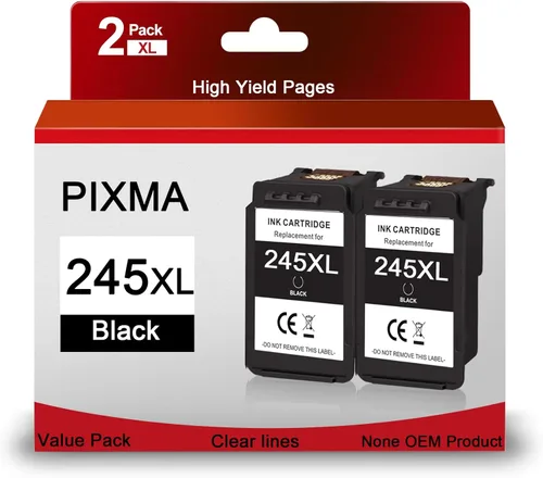 H&BO TOPMAE Cartucho de tinta remanufacturado de repuesto para Canon PG-245 PG-243 243XL 245XL Cartucho de tinta negra de alto rendimiento para