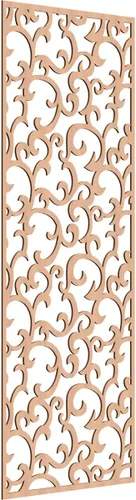 Miniatura 45 de Wheatland Paneles de pared decorativos de madera con calado, 9 3/8 pulgadas de ancho x 24 3/8 pulgadas de alto x 1/4 de alto, nogal