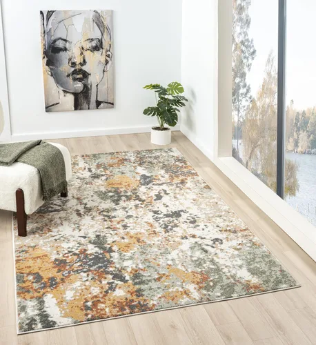 Miniatura 11 de Keen Home Design Alfombras de Pasillo - 2x8 que no desprenden pelusa, alfombra abstracta para cocina, sala de estar, dormitorio, comedor, entrada