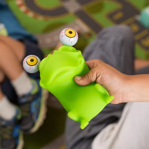 Miniatura 5 de IPIDIPI TOYS Flippy Frog Squishy Eye Popping - Rellenos para Calcetines Squishy - Divertido Juguete Sensorial Fidget para Apretar, Recuerdos