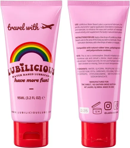 Miniatura 2 de Lubricante a base de agua Lubilicious de 3.2 onzas – Lubricante personal premium y gel lubricante para privacidad – Lubricación a base de agua