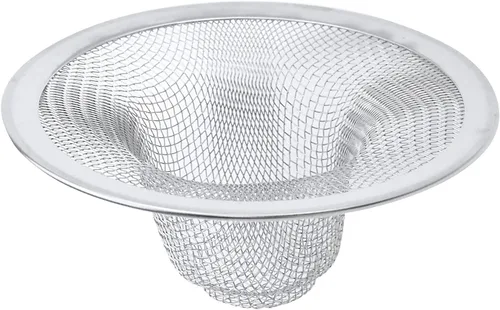 Miniatura 8 de Antrader Colador para fregadero de cocina, 2 piezas de acero inoxidable de 2 pulgadas de diámetro de malla de filtro redondo para baño, bañera