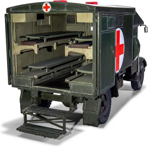 Miniatura 5 de Airfix Juego de modelos, A1375 Austin K2/Y, kit de modelo de ambulancia - Kit de construcción de modelo de vehículo de motor de plástico