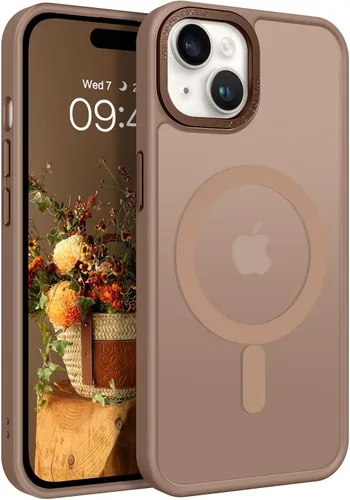 Miniatura 33 de BENTOBEN Compatible con iPhone 15 Plus, Funda de teléfono magnética translúcida mate delgada a prueba de golpes [Compatible con MagSafe] Funda