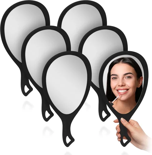 Miniatura 13 de Zadro Espejo de mano grande con asa, espejos de salón para estilistas, espejo de mano grande para maquillaje, para colgar en la pared