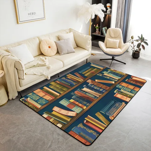 Miniatura 26 de Erosebridal Cowboys - Alfombra antideslizante de 3 x 5 pies, alfombra de caballos occidentales, tapete decorativo para interiores, montañas