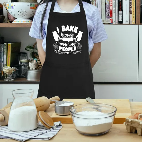 Miniatura 5 de Divertidos delantales para hornear para mujeres, bonitos regalos de cocina para mujeres panaderas, Navidad, Día de la Madre, regalos de cumpleaños
