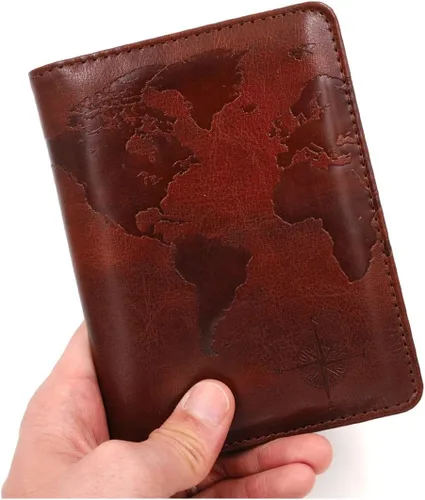 Miniatura 13 de Kandouren - Funda para pasaporte con bloqueo RFID, cartera para pasaporte para hombres y mujeres, el mejor regalo para viajeros, tarjetas de crédito