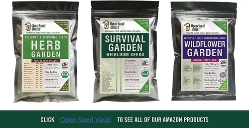 Miniatura 2 de Open Seed Vault Kit de hierbas medicinales y culinarias nativas 100% sin GMO, 12 semillas de hierbas populares fáciles de cultivar, incluye 12