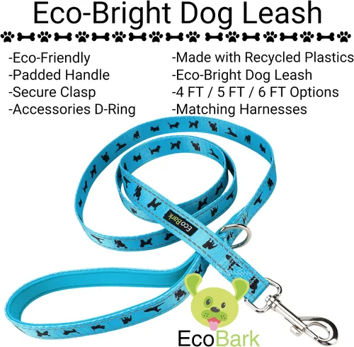 Miniatura 85 de EcoBark Correa para Perro - Correas Cómodas y Reflectantes con Asa Acolchada - Fuerte y Duradera de Alta Resistencia - Entrenamiento y Tiro