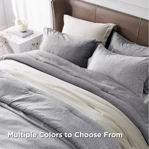 Miniatura 358 de Bedsure Juego de edredón Twin/Twin XL, ropa de cama suave beige para todas las estaciones, juego de cama teñido catiónico, 2 piezas, 1 edredón