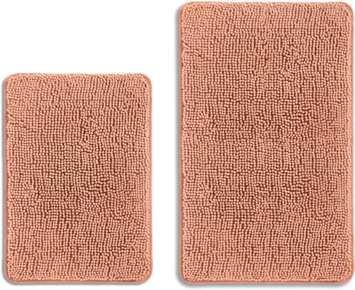 Miniatura 245 de Alfombra de baño pequeña de 12 x 18 pulgadas, lavable y absorbente, antideslizante, alfombra de baño de felpilla gruesa y suave para baño, ducha