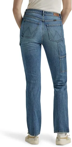 Miniatura 3 de Wrangler Jeans de carpintero de pierna recta de tiro alto para mujer