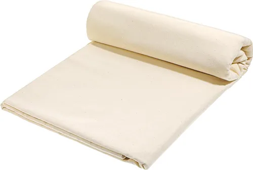 Tela de muselina de algodón 100 % de peso medio de 63 pulgadas x 16.5 yardas, tela de muselina natural sin blanquear, material para respaldo de