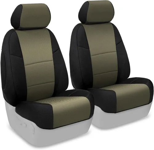 Miniatura 14 de Coverking Custom Fit Funda para asiento Select Chrysler 200 modelos – spacermesh, Negro/Gris Topo (Black/Taupe Insert)
