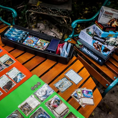 Miniatura 6 de Quiver Time Funda Negra para Cartas de Quiver - Estuche para Baraja de TCG, Bolsa para Cartas de Juego