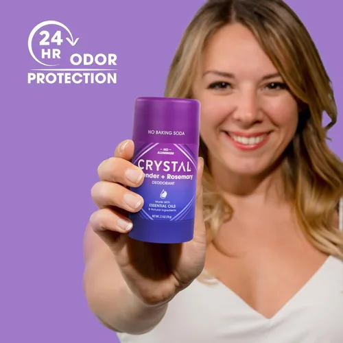 Miniatura 3 de Crystal Magnesium Solid Stick Desodorante natural, desodorante sin aluminio no irritante para hombres o mujeres, combate de forma segura y eficaz