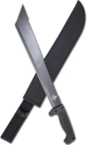 Miniatura 12 de Snake Eye Machete with Heavy Duty Construction-Ergonomic Non-Slip Handle and Belt Sheath for Gardening, Land-Management, Bushcraft, Hunting and