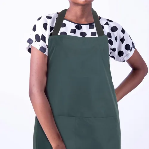 Miniatura 6 de BESPORTBLE Waterproof Kitchen Apron Men and Women Pvc Oil-resistant Cooking Apron Dark Green Utensil Washing Home and Professional Use