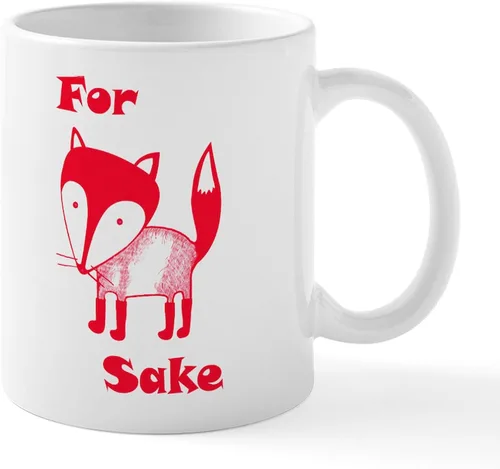 Miniatura 21 de CafePress Taza de café de cerámica For Fox Sake de 11 oz (11.0 fl oz)