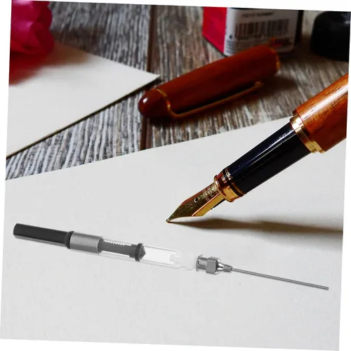 Miniatura 5 de 6 unids convertidor de pluma estilográfica asistente de llenado de tinta pluma estilográfica absorbedor de tinta suministros de papelería