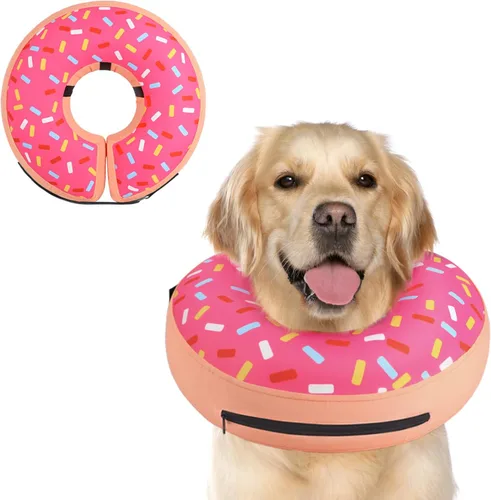 Miniatura 40 de Supet Cono Inflable para Perro para Perros Grandes, Medianos y Pequeños, Collar de Cono Suave para Perros y Gatos, Collar EC para Cuello de Perro