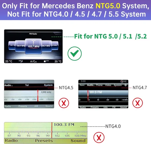Miniatura 2 de Road Top Kit de reacondicionamiento automático inalámbrico CarPlay y Android para Mercedes-Benz NTG5.0/5.1/5.2 (2015-2018)