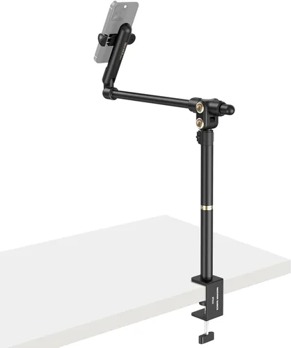 Miniatura 13 de NEEWER MT010 - Soporte de teléfono celular para escritorio, mesa de oficina ajustable, compatible con iPhone y Samsung para grabación de video