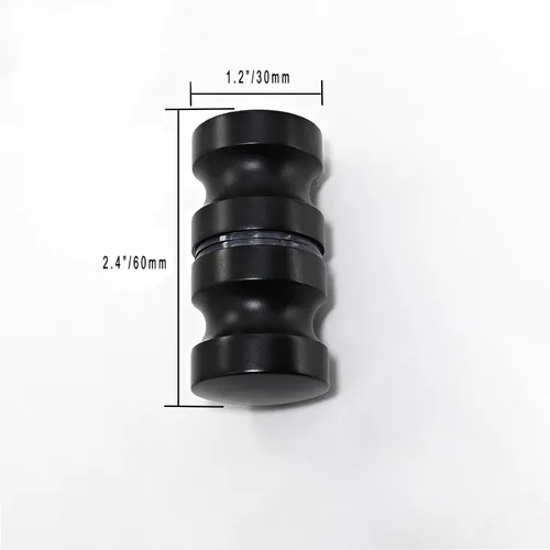 Miniatura 3 de Manija de puerta de vidrio, manija de aleación de aluminio de 2.4 pulgadas, manija de un solo orificio de aleación de aluminio de 2.4 pulgadas