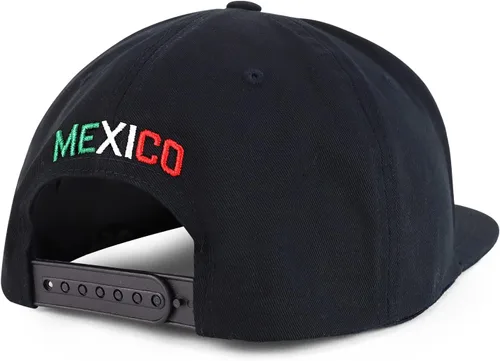 Miniatura 3 de Hecho En Mexico Eagle 3D Bordado Flat Bill Snapback Cap