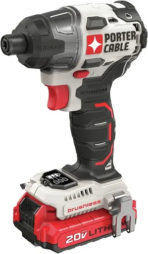 Miniatura 2 de PORTER-CABLE Atornillador de Impacto 20V MAX, 1/4 pulgada, 2,700 RPM, batería y cargador incluidos (PCCK647LB)