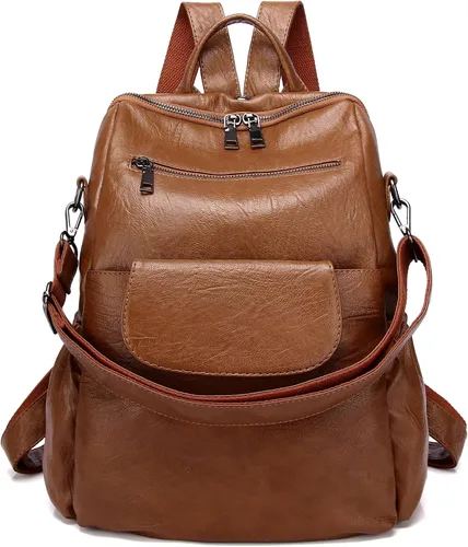 Miniatura 9 de ASDSSRY Mochila de Moda para Mujer Bolso Impermeable Mochilas Escolares Viajes Compras Mochila Convertible Bolsa de Hombro para Damas