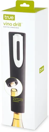 Miniatura 8 de True Vino Drill - Sacacorchos eléctrico con cortador de papel de aluminio, funciona con pilas, abridor de botellas de vino inalámbrico para bar