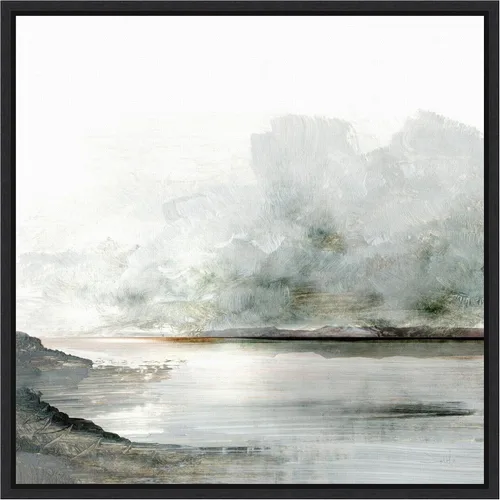 Miniatura 8 de Amanti Art Lienzo enmarcado para pared, 16 x 16 Ebb por Dan Hobday, lienzo enmarcado para pared, obras de arte de paisajes, decoración tradicional