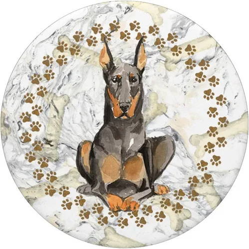 Miniatura 3 de Bonito regalo artístico de Doberman para amante del perro – PopSockets Grip y soporte para teléfonos y tabletas