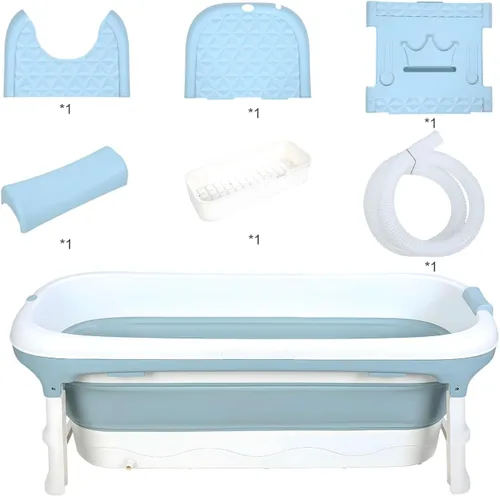Bañera plegable de 58/56/50/46 pulgadas, bañera portátil grande, bañera plegable independiente para adultos, bañera plegable para ducha, baño