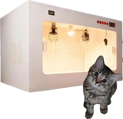 Miniatura 9 de Incubadora de cachorros recién nacidos, monitoreo en tiempo real de la temperatura y la humedad, sistema de calefacción mejorado con lámpara
