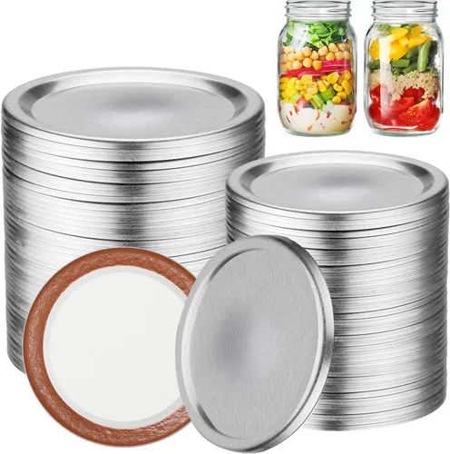 Miniatura 8 de 36 tapas para conservas de boca regular, tapas para tarro de masón, tipo dividido