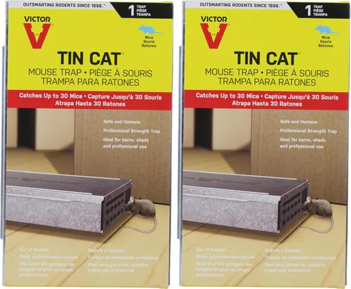 Miniatura 10 de Victor Tin CAT Humane trampa para ratones, no los mata, solo los atrapa – M310., Multicolor