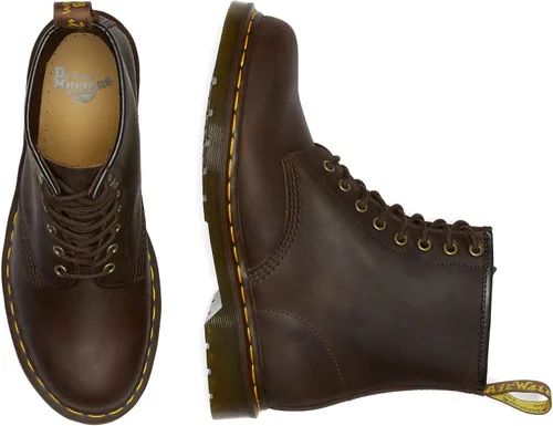 Miniatura 9 de Dr. Martens, Botas industriales ligeras para mujer Maple Zip con puntera de acero Marrón oscuro
